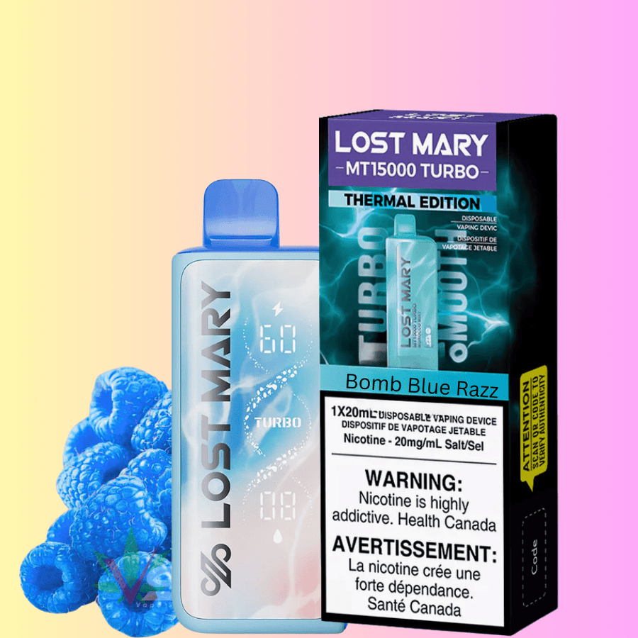 Lost Mary MT50K Turbo Disposable Vape-Bomb Blue Razz Airdrie Vape SuperStore and Bong Shop Alberta Canada