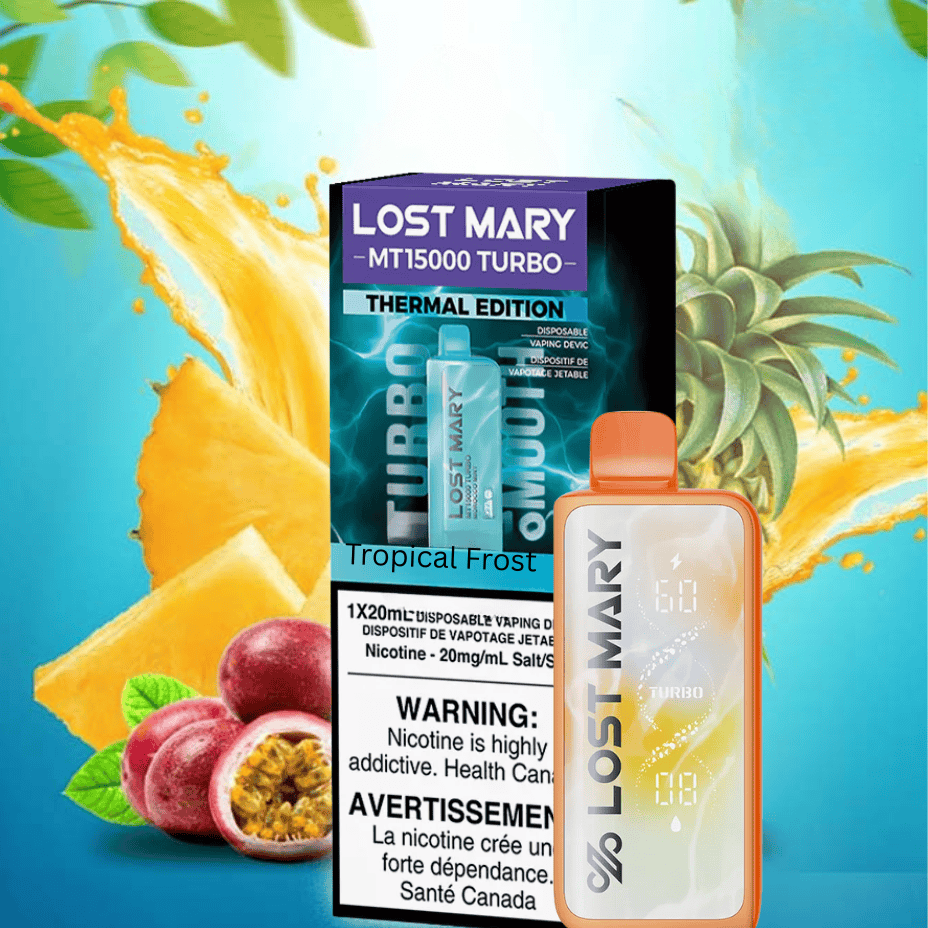 Lost Mary MT50K Turbo Disposable Vape-Tropical Frost Airdrie Vape SuperStore and Bong Shop Alberta Canada