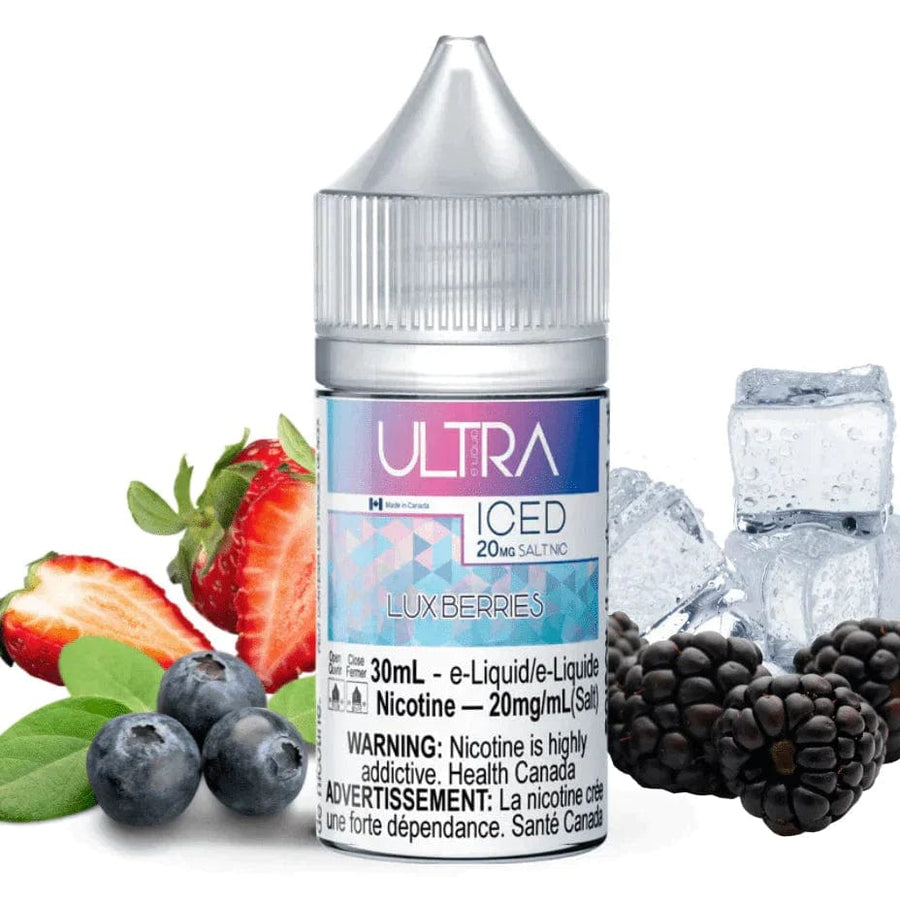 Luxberries Ice Salt by Ultra Fog E-Liquid 30ml / 10mg Airdrie Vape SuperStore and Bong Shop Alberta Canada