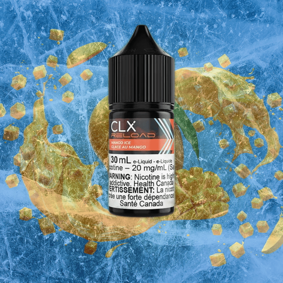 Mango Ice Salt by CLX Reload E-Liquid 30mL / 10mg Airdrie Vape SuperStore and Bong Shop Alberta Canada