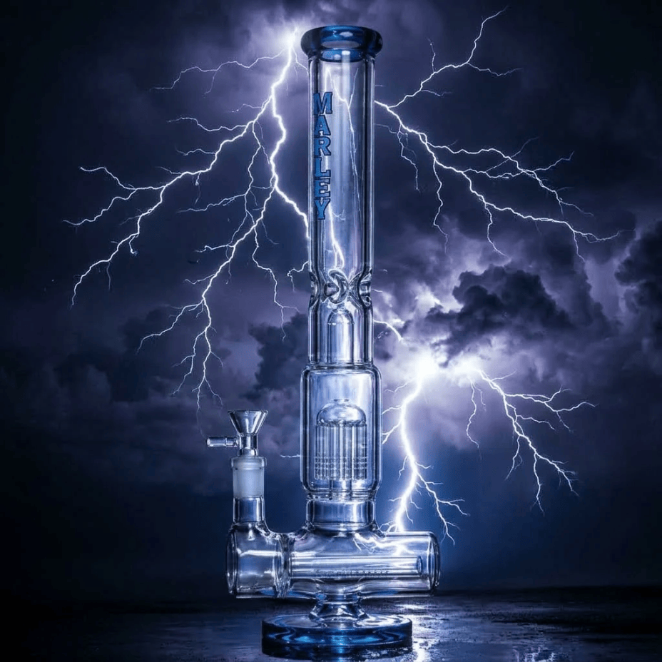 Marley 7mm Fusion Tower Waterpipe 20" Twilight Blue Airdrie Vape SuperStore and Bong Shop Alberta Canada