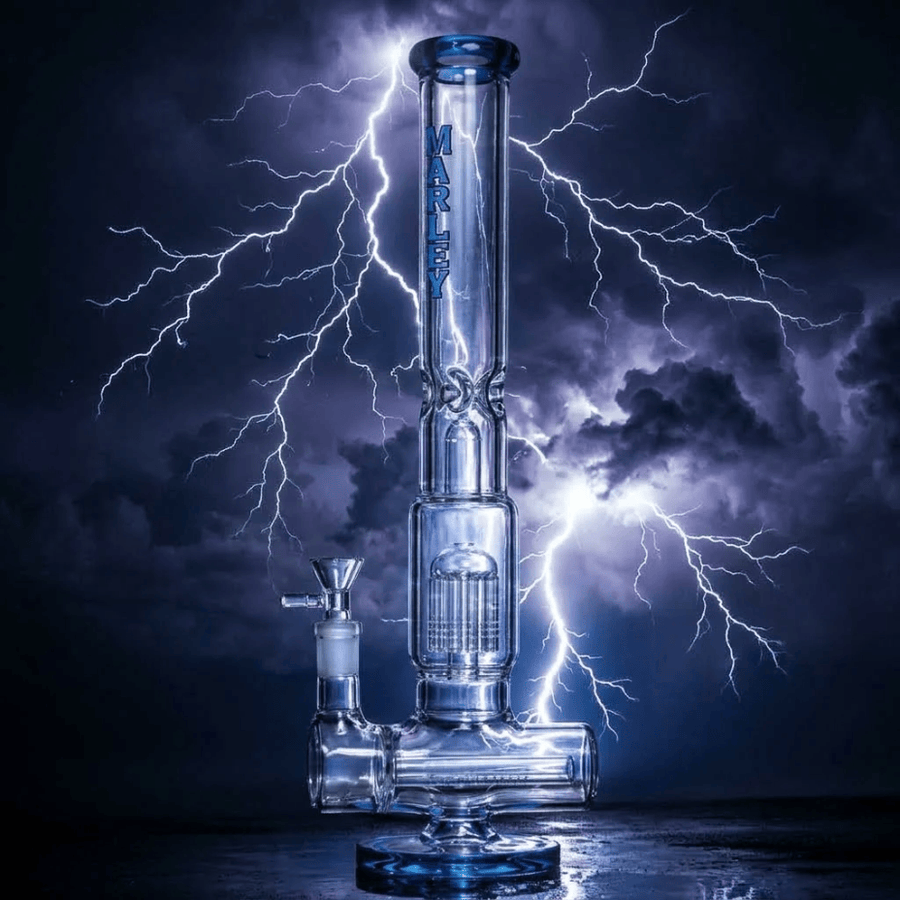 Marley 7mm Fusion Tower Waterpipe 20" Twilight Blue Airdrie Vape SuperStore and Bong Shop Alberta Canada