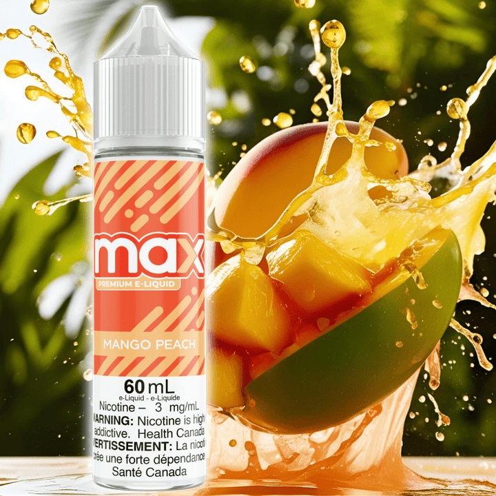 Max E-Liquid - Mango Peach Airdrie Vape SuperStore and Bong Shop Alberta Canada