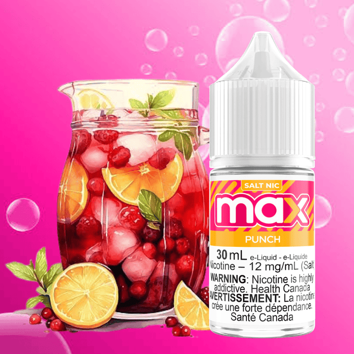 Max E-Liquid - Punch Salt Airdrie Vape SuperStore and Bong Shop Alberta Canada