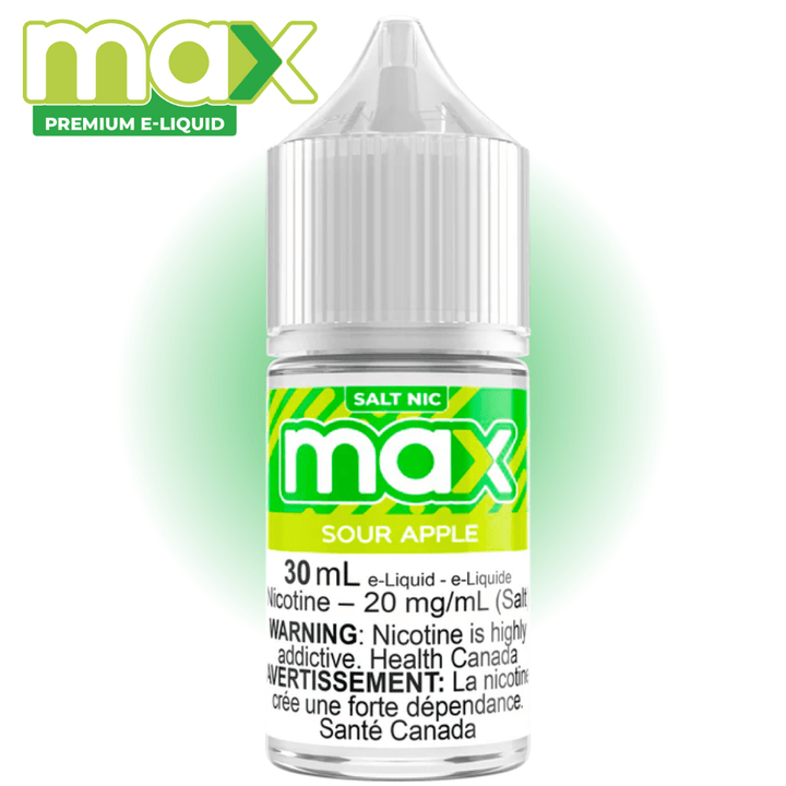 Max E-Liquid - Sour Apple Salt Airdrie Vape SuperStore and Bong Shop Alberta Canada