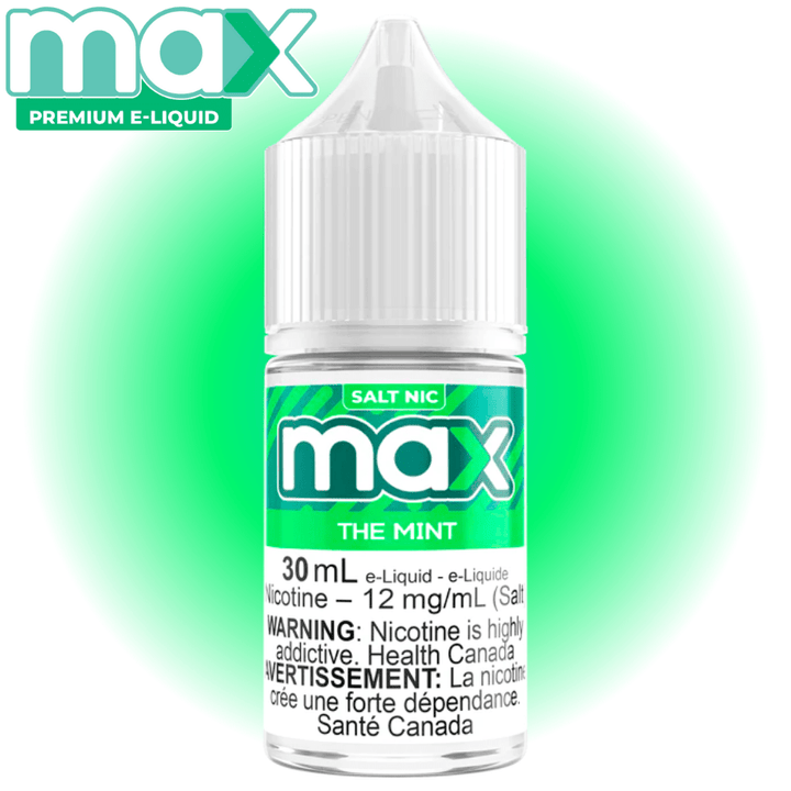 Max E-Liquid - The Mint Salt 30mL / 12mg Airdrie Vape SuperStore and Bong Shop Alberta Canada