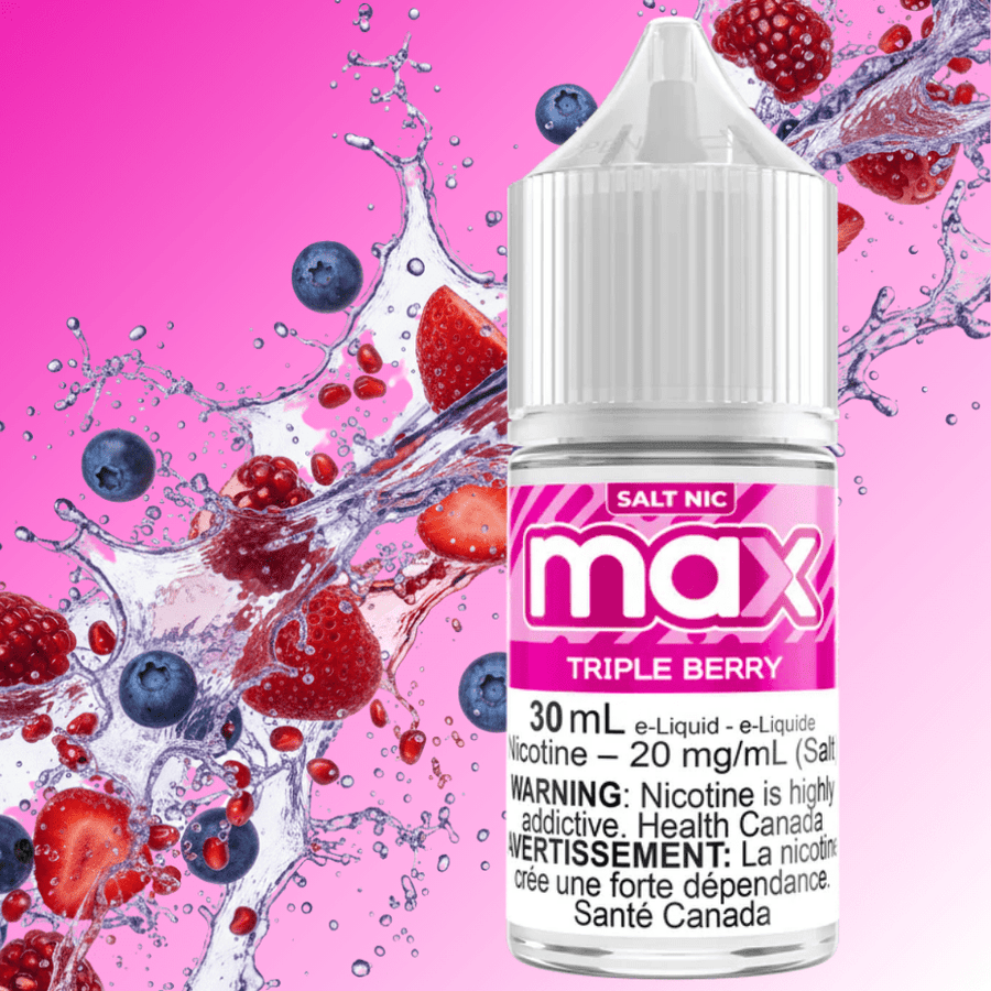 Max E-Liquid - Triple Berry Salt 30mL / 12mg Airdrie Vape SuperStore and Bong Shop Alberta Canada