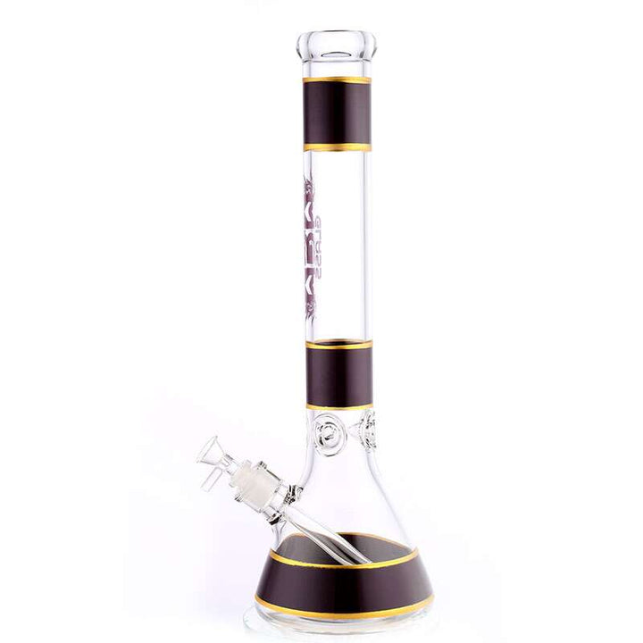 MGM Glass 7mm Banded Logo Beaker Bong-18" 7mm / Purple Airdrie Vape SuperStore and Bong Shop Alberta Canada
