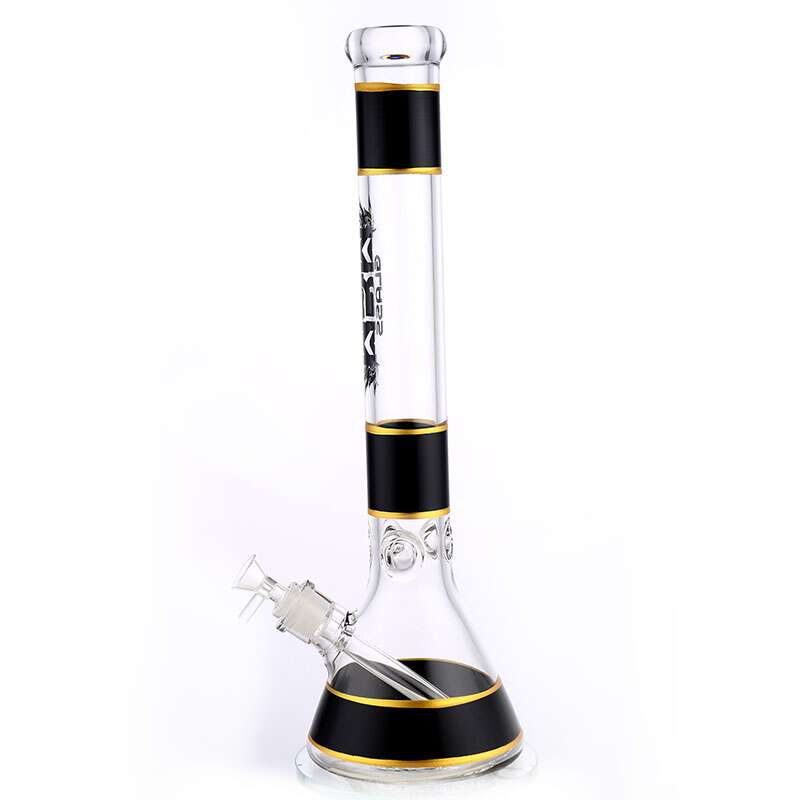 MGM Glass 7mm Banded Logo Beaker Bong-18" Airdrie Vape SuperStore and Bong Shop Alberta Canada