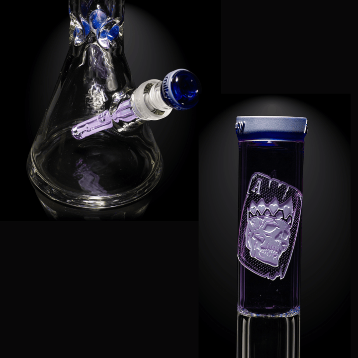 Milkyway 9mm Cursed Saint Card Beaker Bong-16" Airdrie Vape SuperStore and Bong Shop Alberta Canada