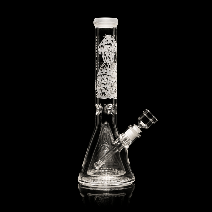 Milkyway 9mm Mushroom Town Beaker Bong w/Collins Perc-14" Airdrie Vape SuperStore and Bong Shop Alberta Canada