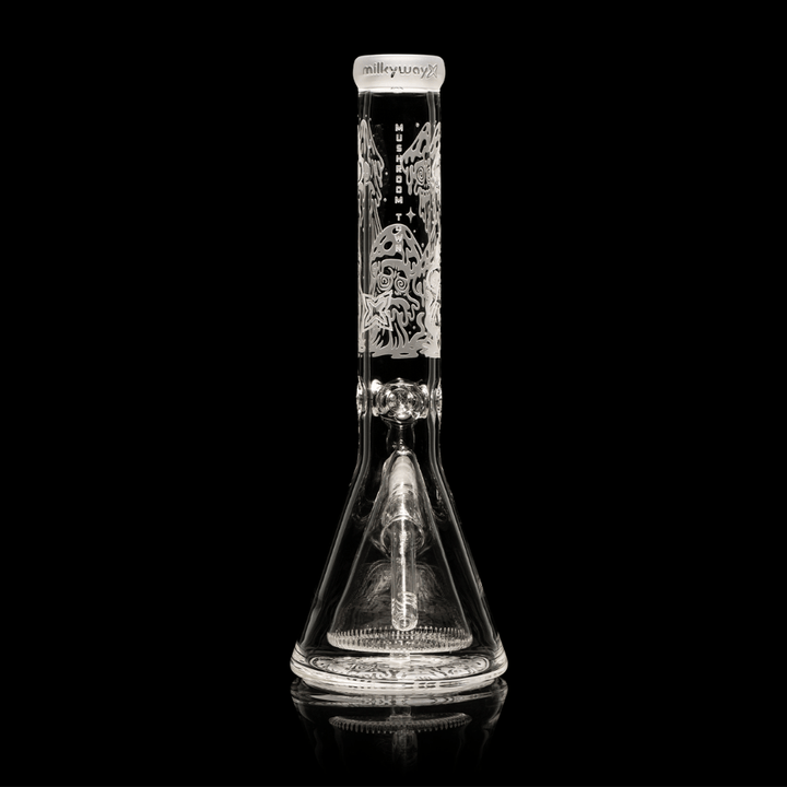Milkyway 9mm Mushroom Town Beaker Bong w/Collins Perc-14" Airdrie Vape SuperStore and Bong Shop Alberta Canada