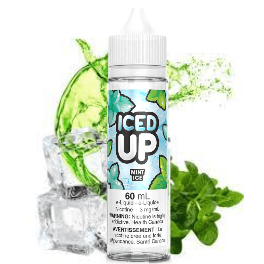 Mint Ice by Iced Up E-Liquid 60ml / 3mg Airdrie Vape SuperStore and Bong Shop Alberta Canada