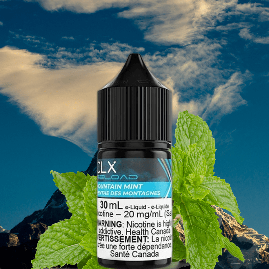 Mountain Mint Salt by CLX Reload E-Liquid 30mL / 10mg Airdrie Vape SuperStore and Bong Shop Alberta Canada