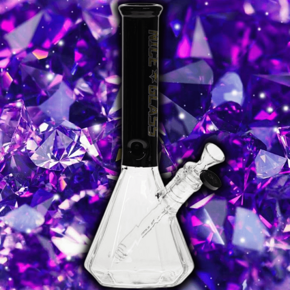 Nice Glass 12 Sided Pyramid Beaker 11" Airdrie Vape SuperStore and Bong Shop Alberta Canada