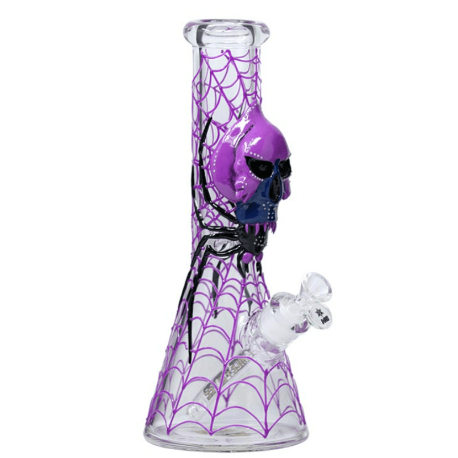 Nice Glass Nice Glass Venom Spider 3D Glow-in-the-Dark 7mm Beaker-13" 7mm/13" / Venom Spider Nice Glass 3D Glow-in-the-Dark 7mm Beaker-13"-Airdrie Vape SuperStore