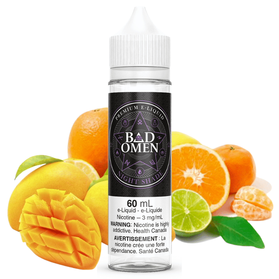 Night Shade By Bad Omen E-Liquid 60ml / 3mg Airdrie Vape SuperStore and Bong Shop Alberta Canada