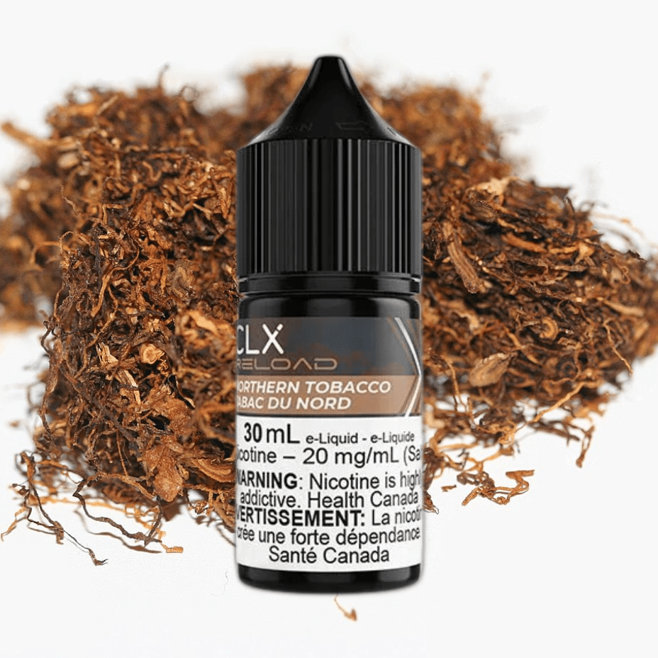 Northern Tobacco Salt by CLX Reload E-Liquid 30mL / 10mg Airdrie Vape SuperStore and Bong Shop Alberta Canada