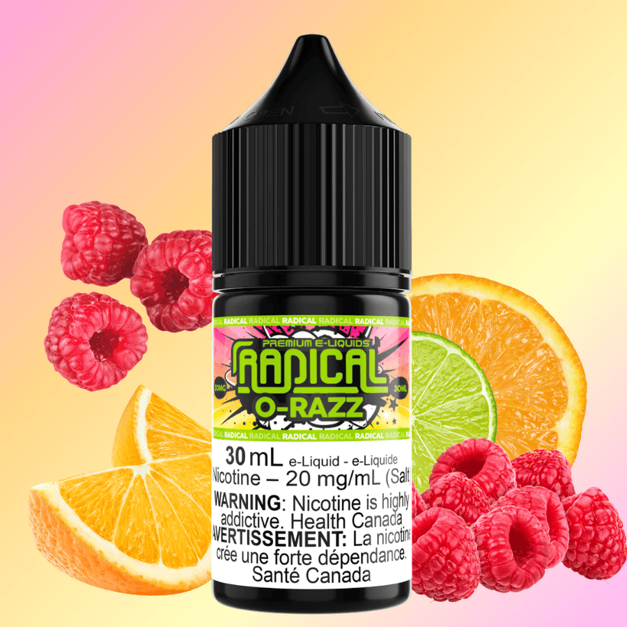 O-Razz Salt Nic by Radical E-liquid 30mL / 20mg Airdrie Vape SuperStore and Bong Shop Alberta Canada