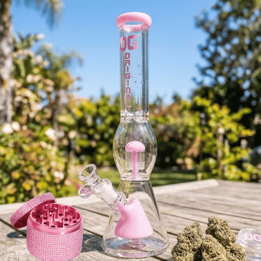 OG 7mm Logo Beaker w/Tree Perc-18" Airdrie Vape SuperStore and Bong Shop Alberta Canada