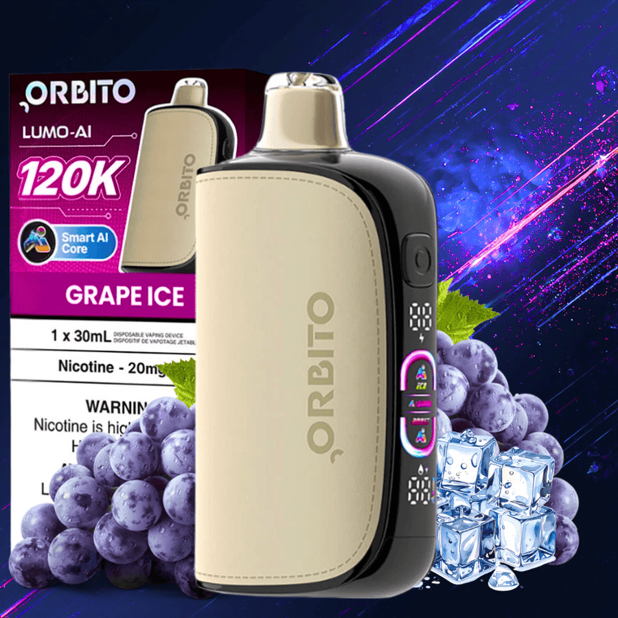 Orbito Lumo-AI 120K Disposable Vape-Grape Ice Airdrie Vape SuperStore and Bong Shop Alberta Canada