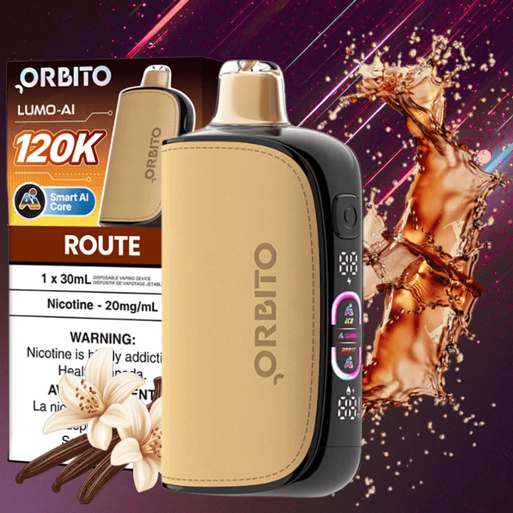 Orbito Lumo-AI 120K Disposable Vape-Route Airdrie Vape SuperStore and Bong Shop Alberta Canada