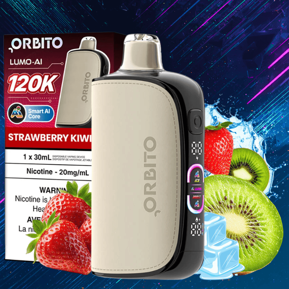 Orbito Lumo-AI 120K Disposable Vape-Strawberry Kiwi Ice Airdrie Vape SuperStore and Bong Shop Alberta Canada