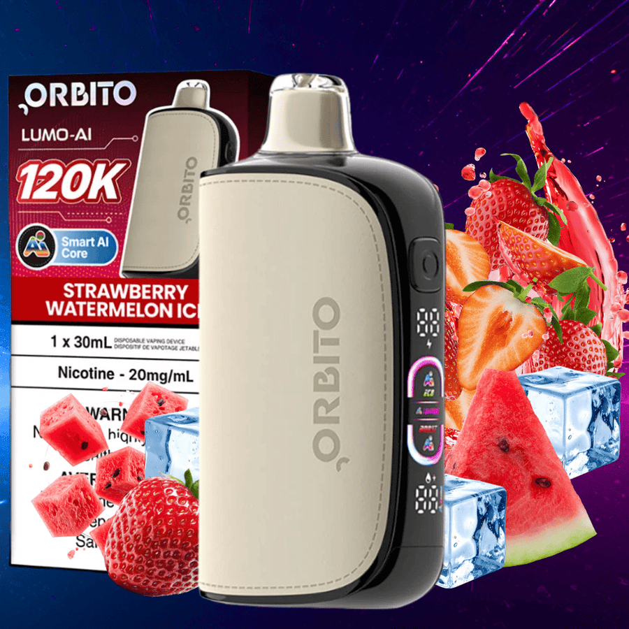 Orbito Lumo-AI 120K Disposable Vape-Strawberry Watermelon Ice Airdrie Vape SuperStore and Bong Shop Alberta Canada