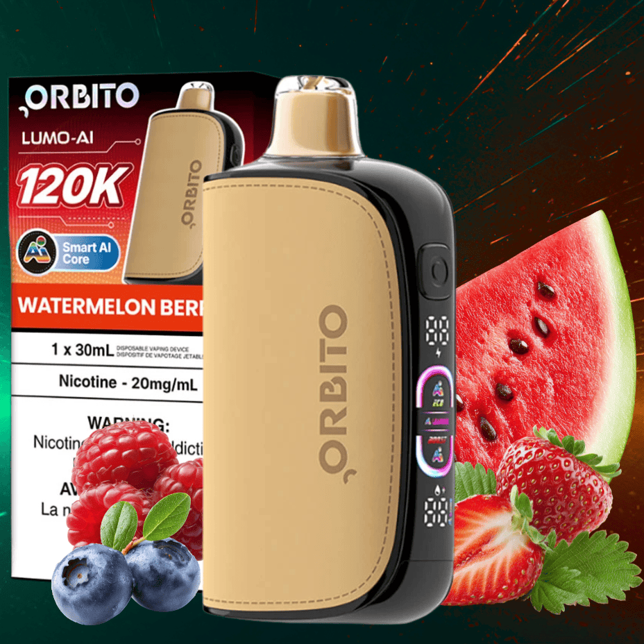 Orbito Lumo-AI 120K Disposable Vape-Watermelon Berries Airdrie Vape SuperStore and Bong Shop Alberta Canada