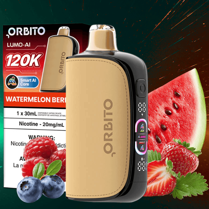Orbito Lumo-AI 120K Disposable Vape-Watermelon Berries Airdrie Vape SuperStore and Bong Shop Alberta Canada