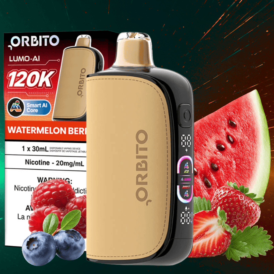 Orbito Lumo-AI 120K Disposable Vape-Watermelon Berries Airdrie Vape SuperStore and Bong Shop Alberta Canada