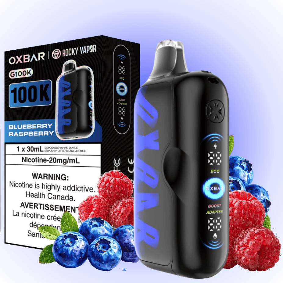 Oxbar G100K Disposable Vape - Blueberry Raspberry 100K Puffs / 20mg Airdrie Vape SuperStore and Bong Shop Alberta Canada