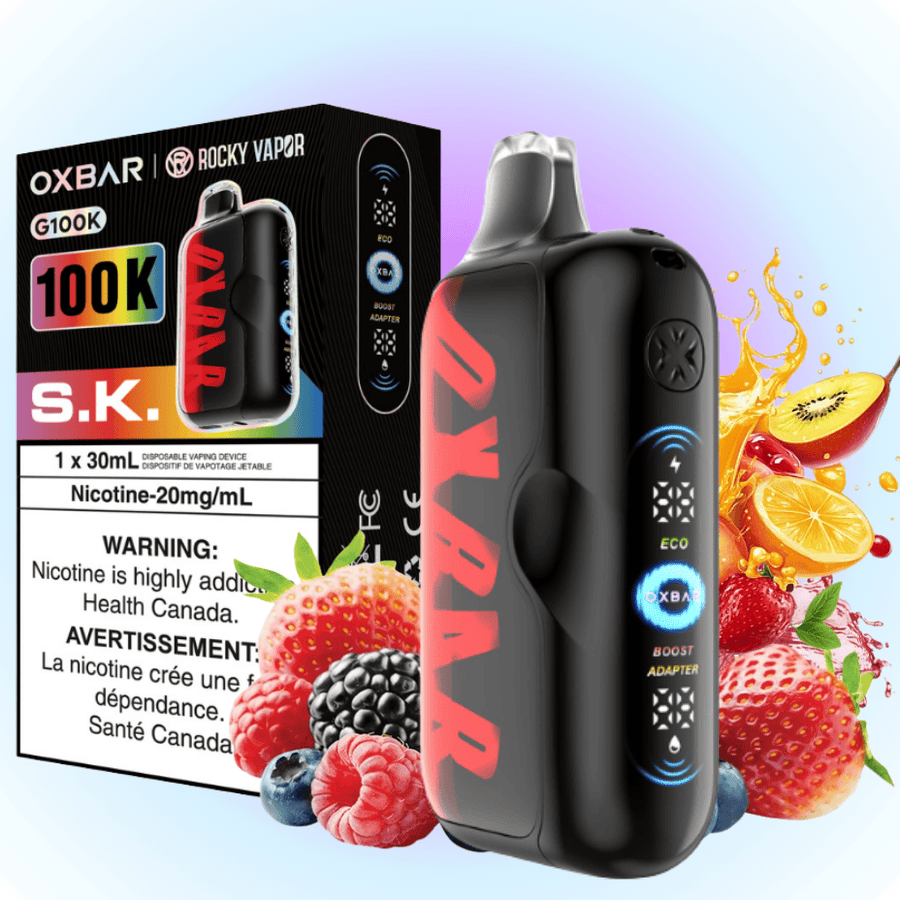 Oxbar G100K Disposable Vape - S.K. 100K Puffs / 20mg Airdrie Vape SuperStore and Bong Shop Alberta Canada