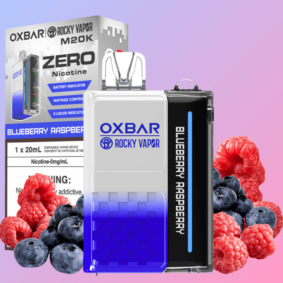 OXBAR M20K Disposable Vape - Blueberry Raspberry 0mg Airdrie Vape SuperStore and Bong Shop Alberta Canada