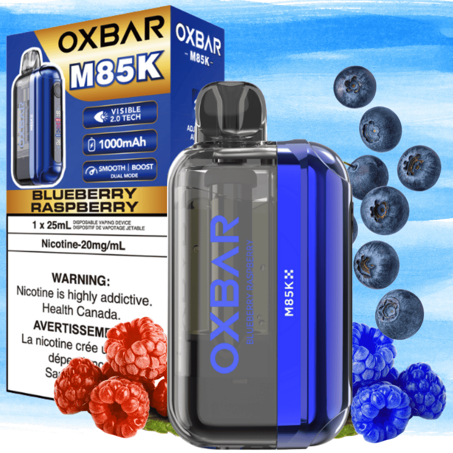 Oxbar M85K Disposable Vape - Blueberry Raspberry Airdrie Vape SuperStore and Bong Shop Alberta Canada