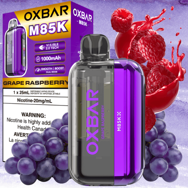 Oxbar M85K Disposable Vape - Grape Raspberry Airdrie Vape SuperStore and Bong Shop Alberta Canada