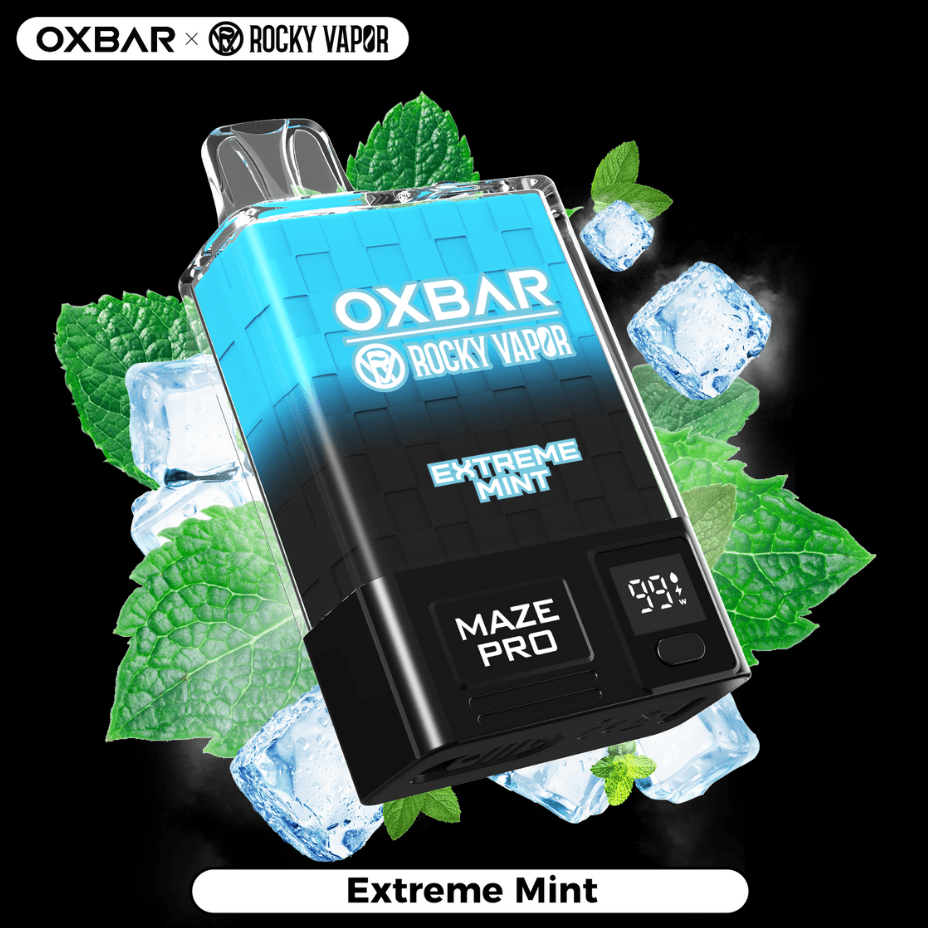 OXBAR Maze PRO 10,000 Disposable Vape-Extreme Mint 20mg / 10000Puffs Airdrie Vape SuperStore and Bong Shop Alberta Canada