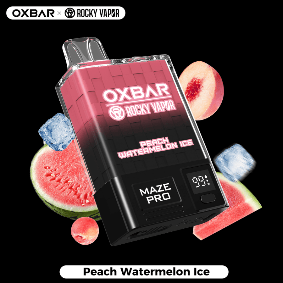 OXBAR Maze PRO 10,000 Disposable Vape-Peach Watermelon Ice 20mg / 10000Puffs Airdrie Vape SuperStore and Bong Shop Alberta Canada