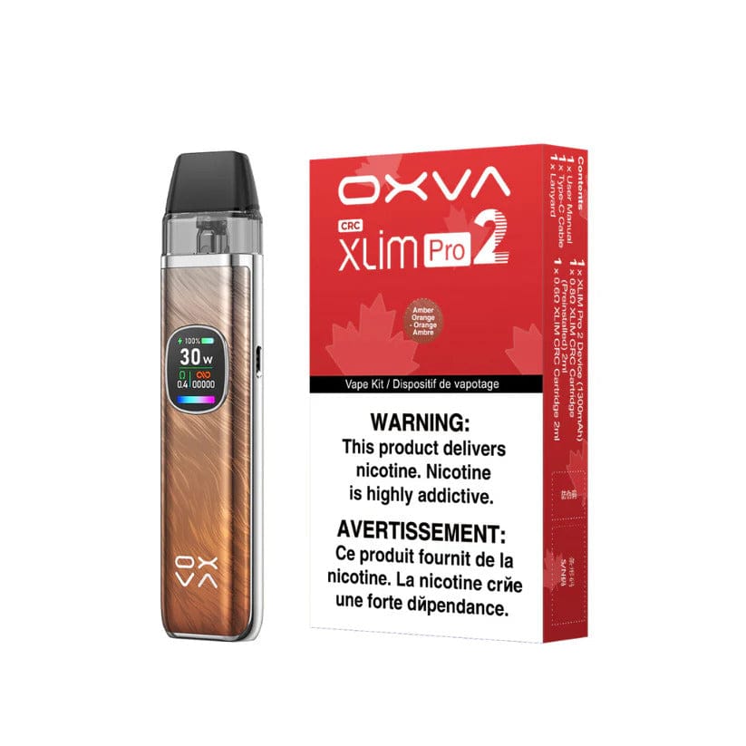 OXVA Xlim Pro 2 Pod Kit-1300mAh Amber Orange Airdrie Vape SuperStore and Bong Shop Alberta Canada