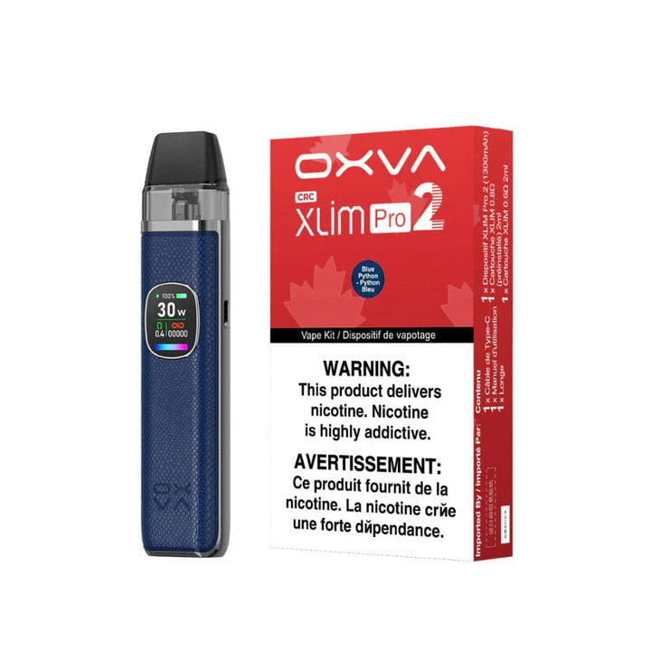 OXVA Xlim Pro 2 Pod Kit-1300mAh Blue Python Airdrie Vape SuperStore and Bong Shop Alberta Canada
