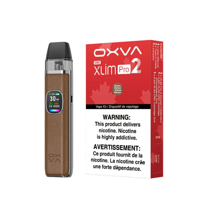 OXVA Xlim Pro 2 Pod Kit-1300mAh Brown Python Airdrie Vape SuperStore and Bong Shop Alberta Canada
