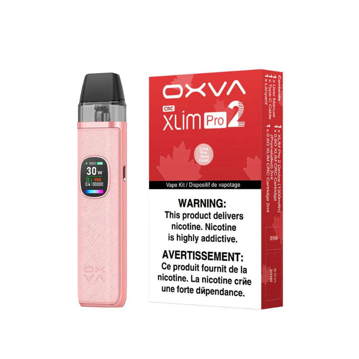 OXVA Xlim Pro 2 Pod Kit-1300mAh Coral Pink Airdrie Vape SuperStore and Bong Shop Alberta Canada