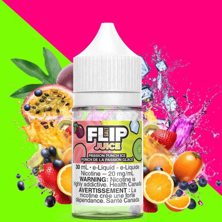 Passion Punch Ice Salt by Flip Juice 30ml / 12mg Airdrie Vape SuperStore and Bong Shop Alberta Canada