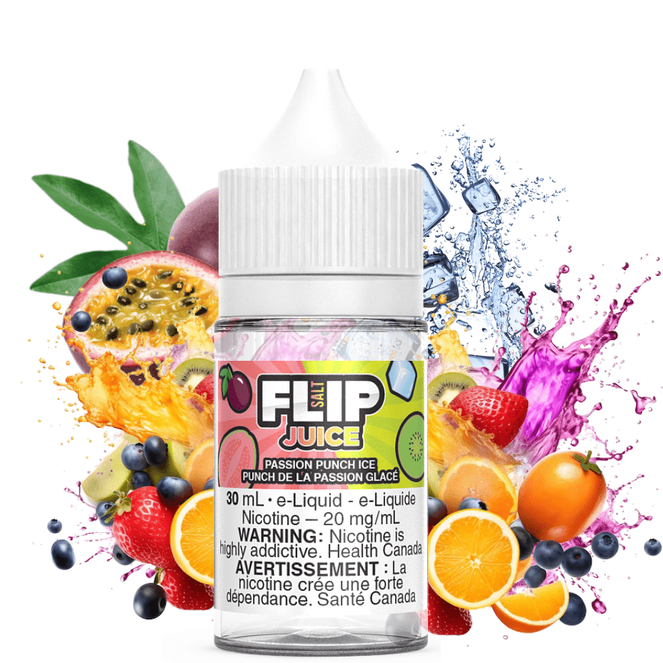 Passion Punch Ice Salt by Flip Juice Airdrie Vape SuperStore and Bong Shop Alberta Canada