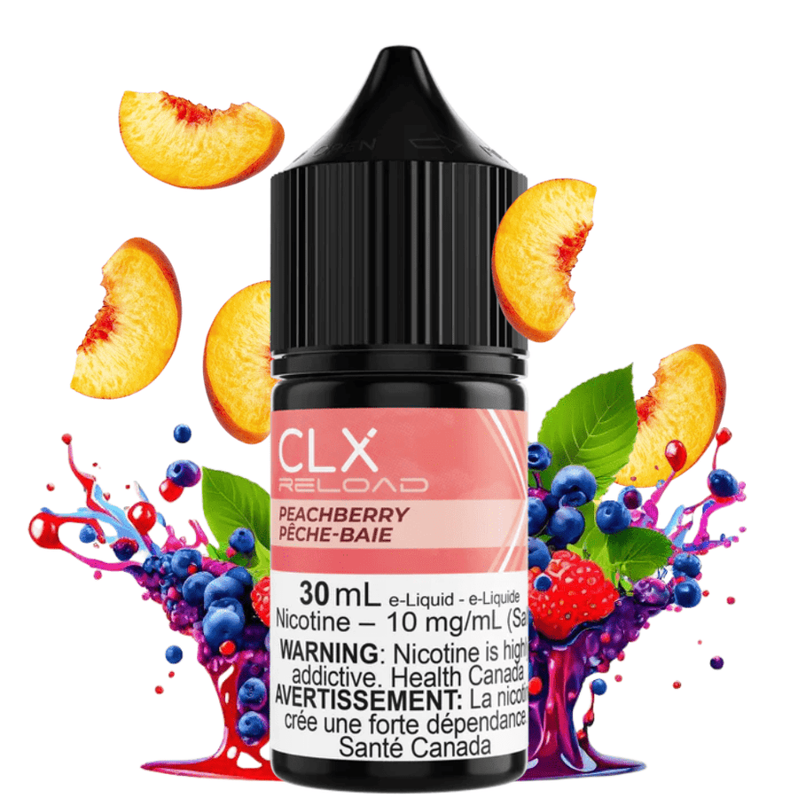 Peach Berry Salt by CLX Reload E-Liquid 30ml / 10mg Airdrie Vape SuperStore and Bong Shop Alberta Canada