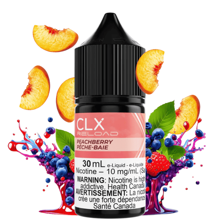 Peach Berry Salt by CLX Reload E-Liquid 30ml / 10mg Airdrie Vape SuperStore and Bong Shop Alberta Canada
