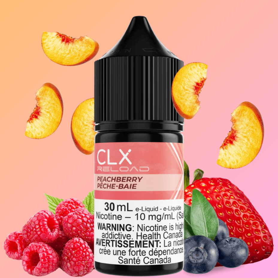 Peach Berry Salt by CLX Reload E-Liquid Airdrie Vape SuperStore and Bong Shop Alberta Canada