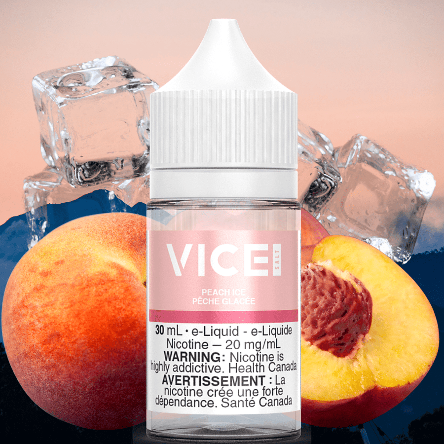 Peach Ice by Vice Salt E-Liquid 20mg Airdrie Vape SuperStore and Bong Shop Alberta Canada