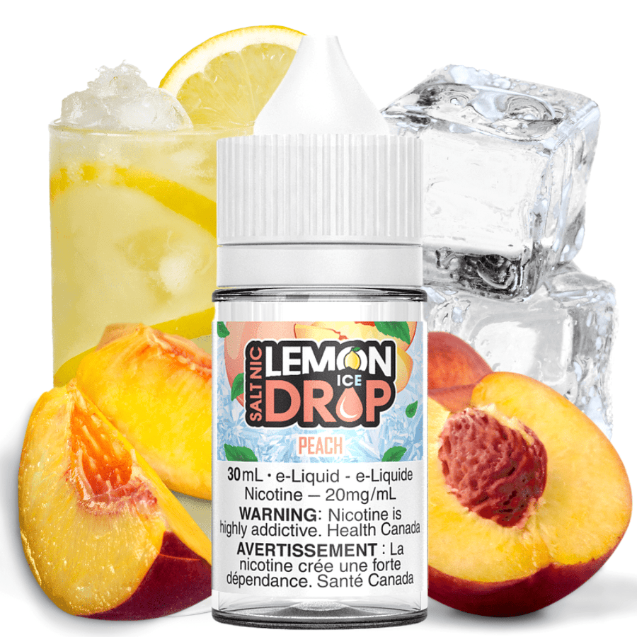 Peach Ice Salts by Lemon Drop E-Liquid 30ml / 12mg Airdrie Vape SuperStore and Bong Shop Alberta Canada