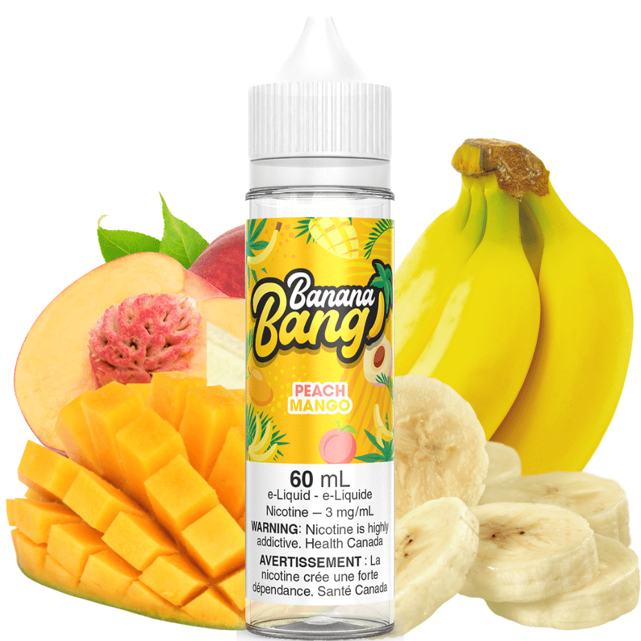 Peach Mango by Banana Bang E-Liquid 3mg Airdrie Vape SuperStore and Bong Shop Alberta Canada